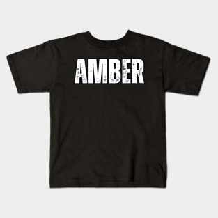 Amber Name Gift Birthday Holiday Anniversary Kids T-Shirt